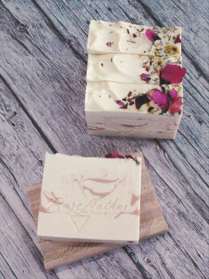 Pink Peony Goat Milk Soap - Bare Lather Soap Shoppe