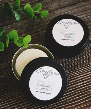 Double Mint Hand Lotion Bar - Bare Lather Soap Shoppe