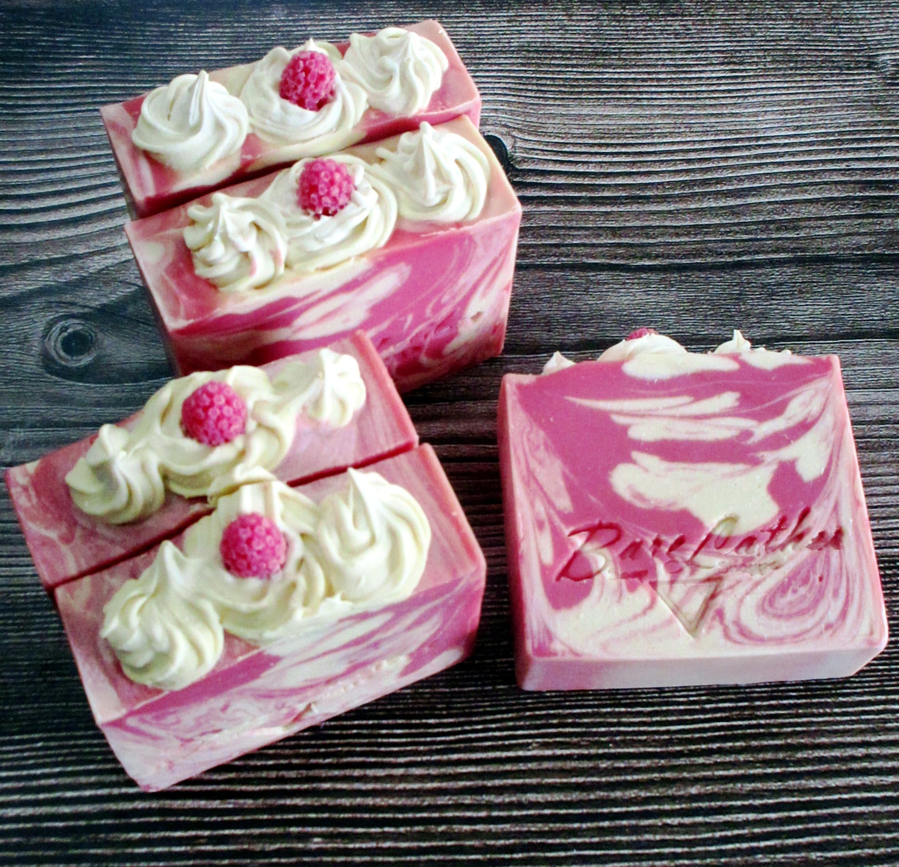 Raspberry Vanilla Goat Milk Soap - Bare Lather Soap Shoppe