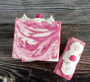 Raspberry Vanilla Goat Milk Soap - Bare Lather Soap Shoppe