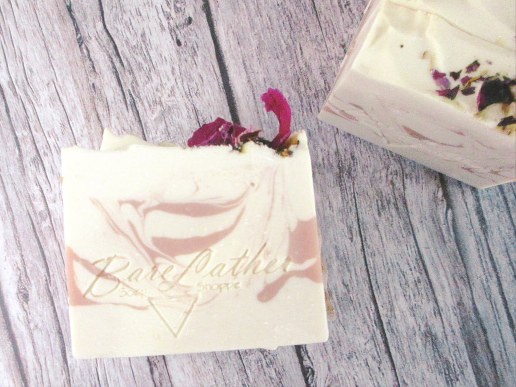 Pink Peony Goat Milk Soap - Bare Lather Soap Shoppe
