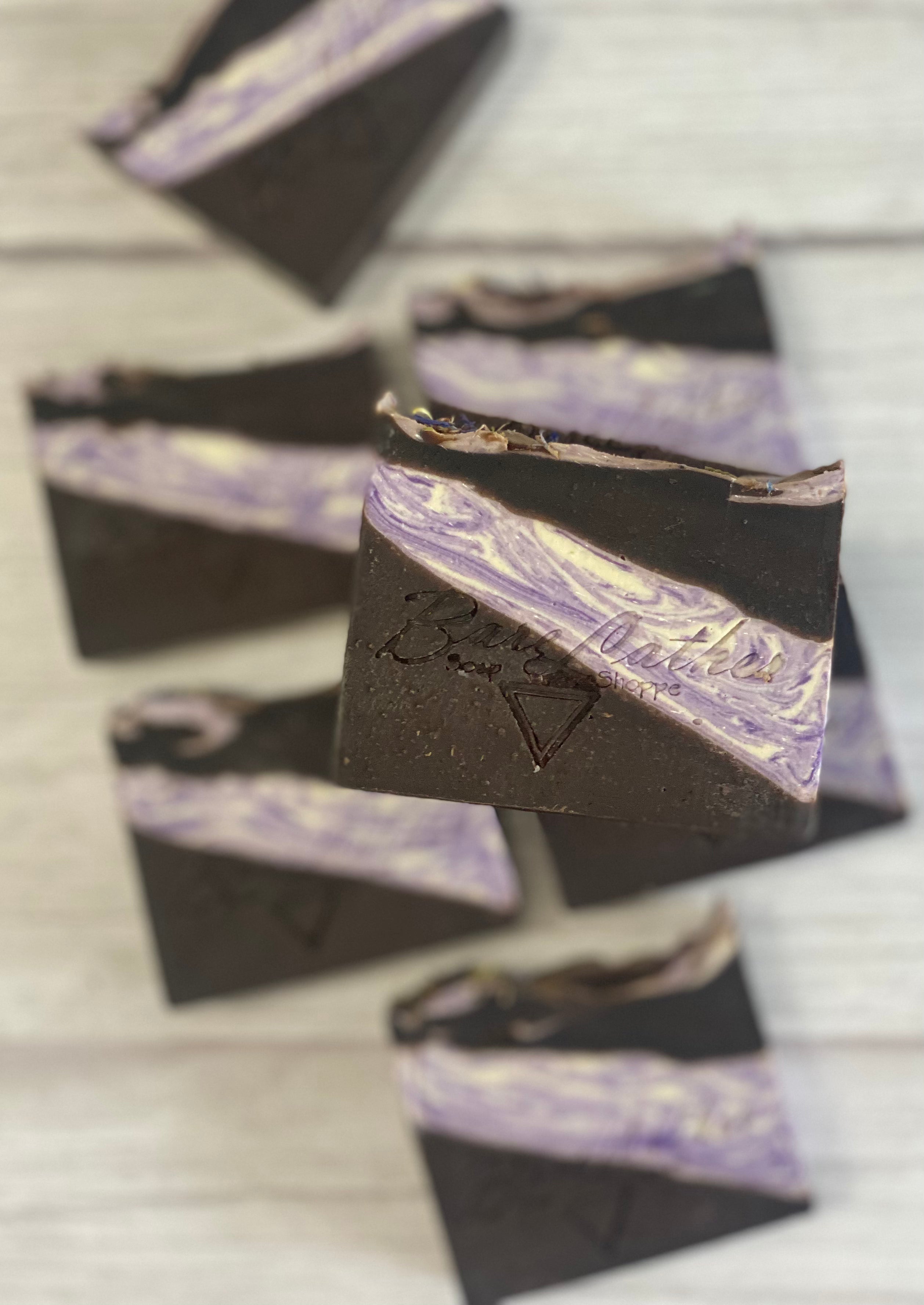 Dark Amber Lavender Goat Milk Soap - Bare Lather Soap Shoppe