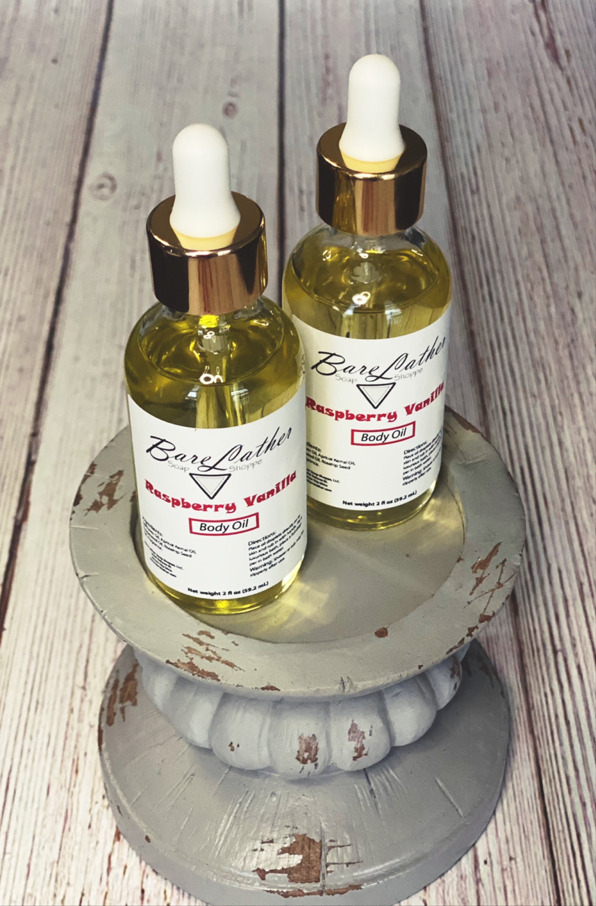 Raspberry Vanilla Body Oil - Bare Lather Soap Shoppe