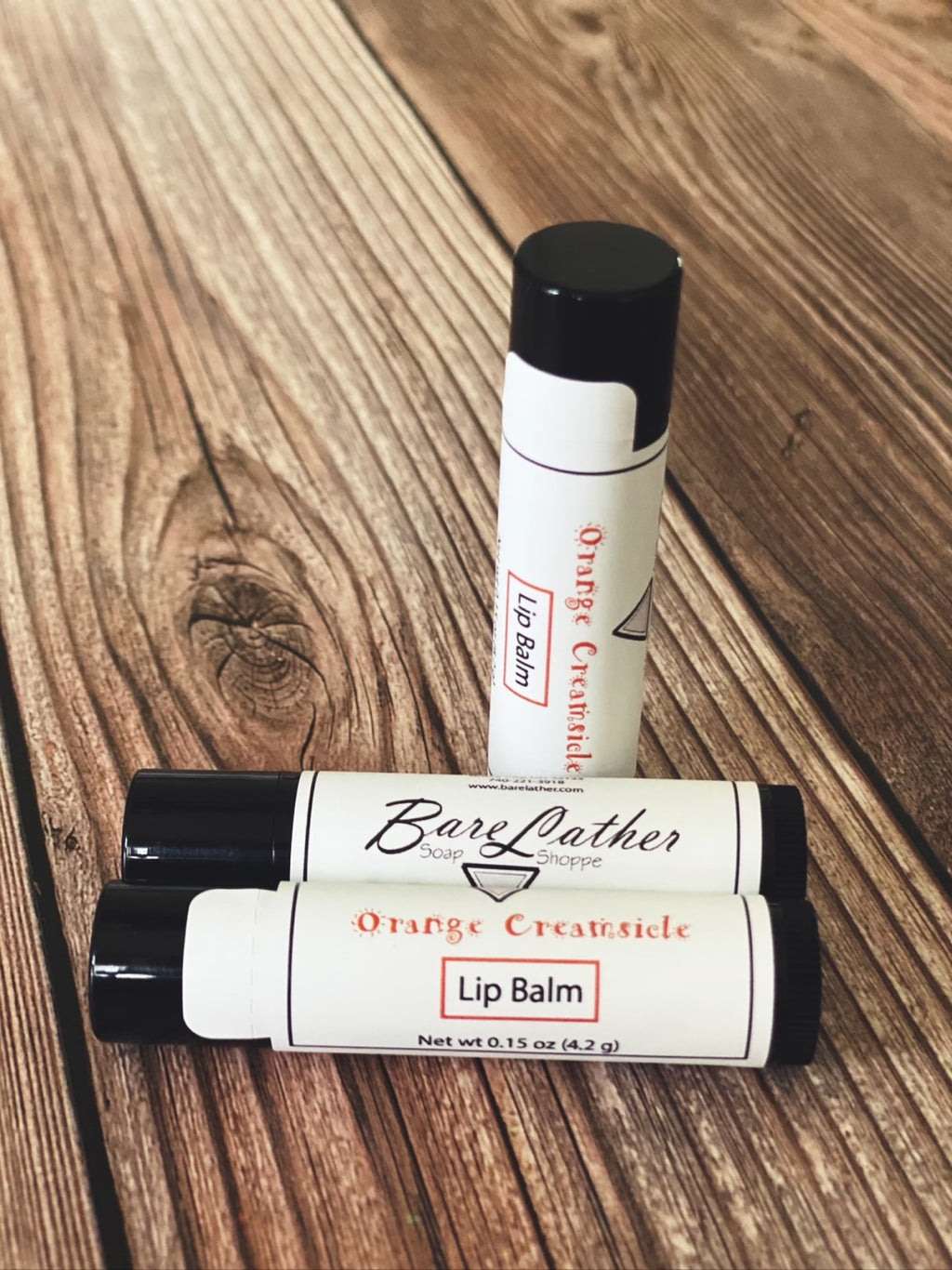 Orange Creamsicle Lip Balm - Bare Lather Soap Shoppe