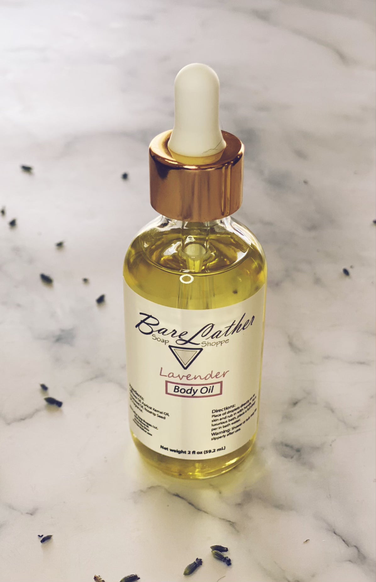 Lavender Body Oil - Bare Lather Soap Shoppe