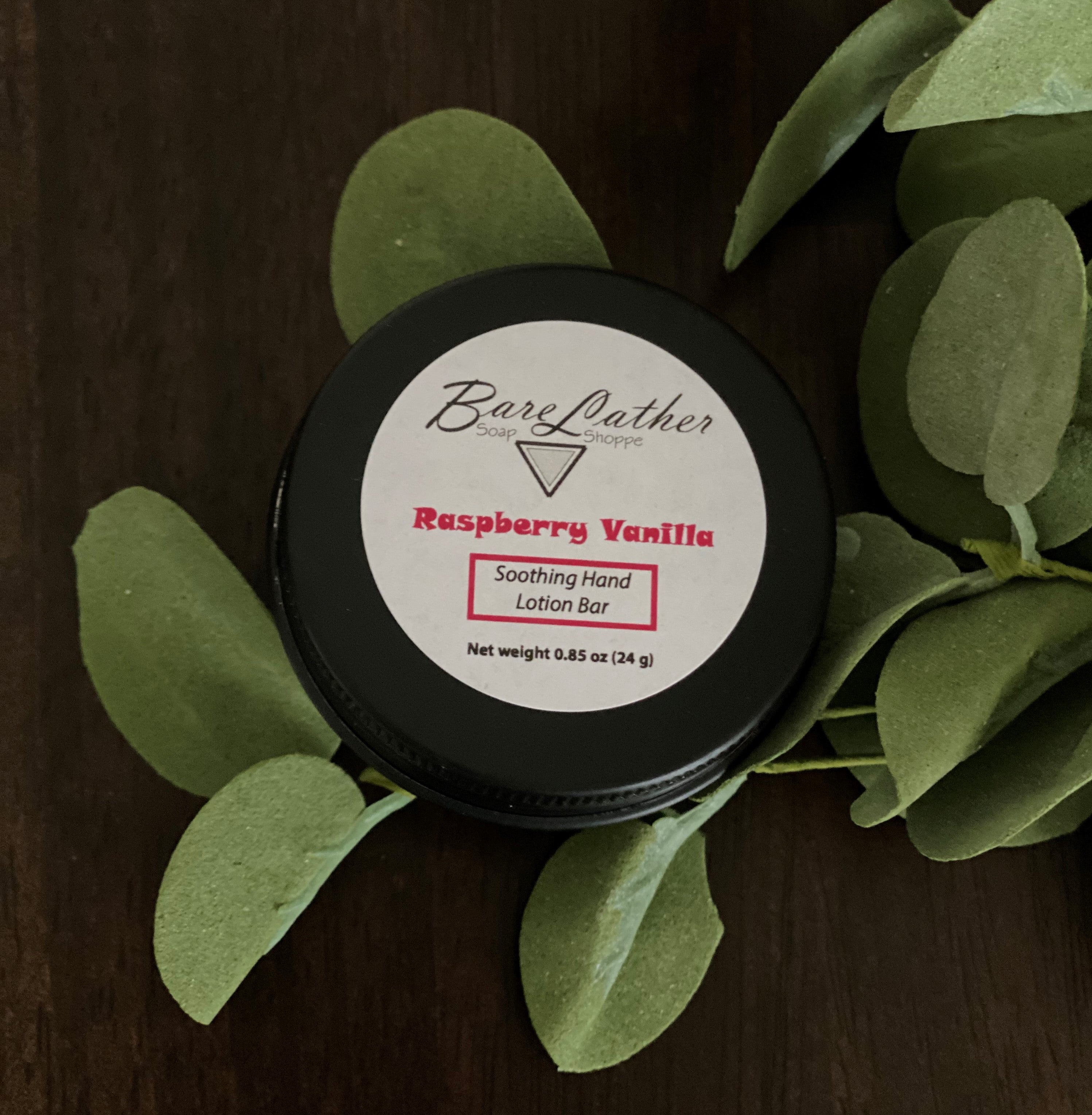 Raspberry Vanilla Hand Lotion Bar - Bare Lather Soap Shoppe